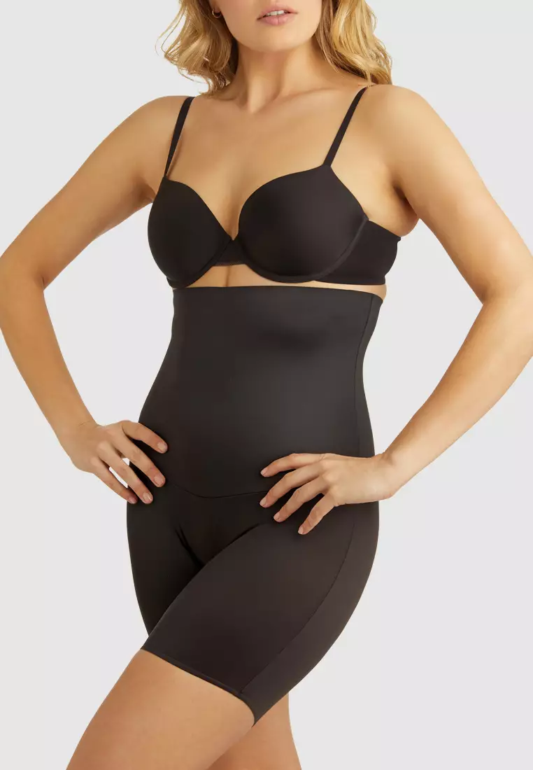 Buy Miraclesuit Comfy Curves High Waist Tummy & Thigh Slimmer in Black 2024  Online