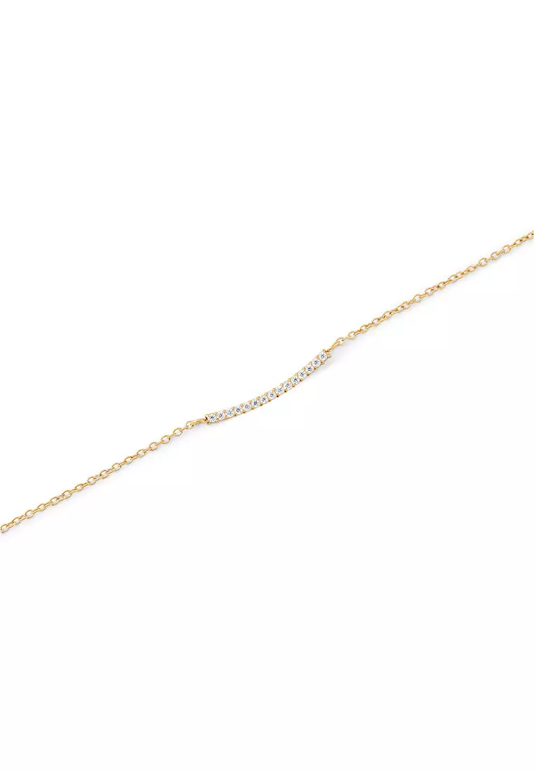 Mirelle Eternity Necklace Gold Unisex Necklace for women and men stainless steel crystal Necklace DW Official Authentic Original