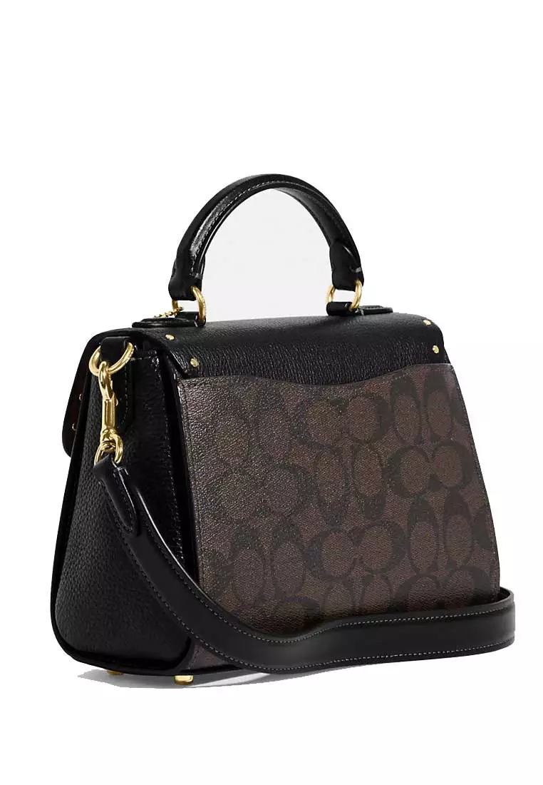 Buy Coach COACH Morgan Top Handle Satchel In Colorblock Signature