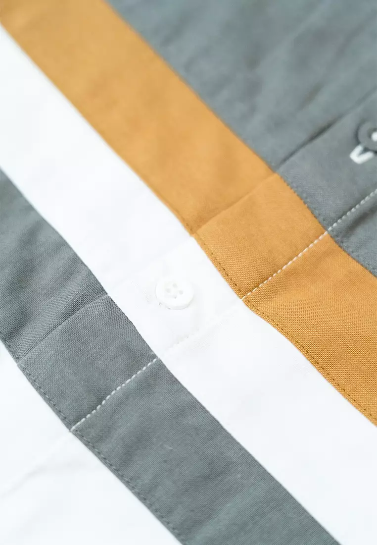 Ramadan Series | Ryusei Kemeja Kerah Biasa Lengan Pendek Takagawa CMB Dark Grey