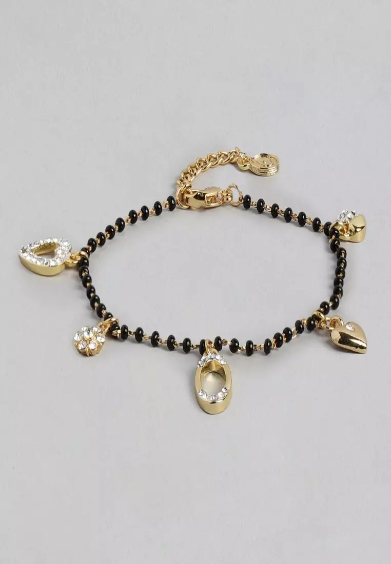 Gold moti sale bracelet