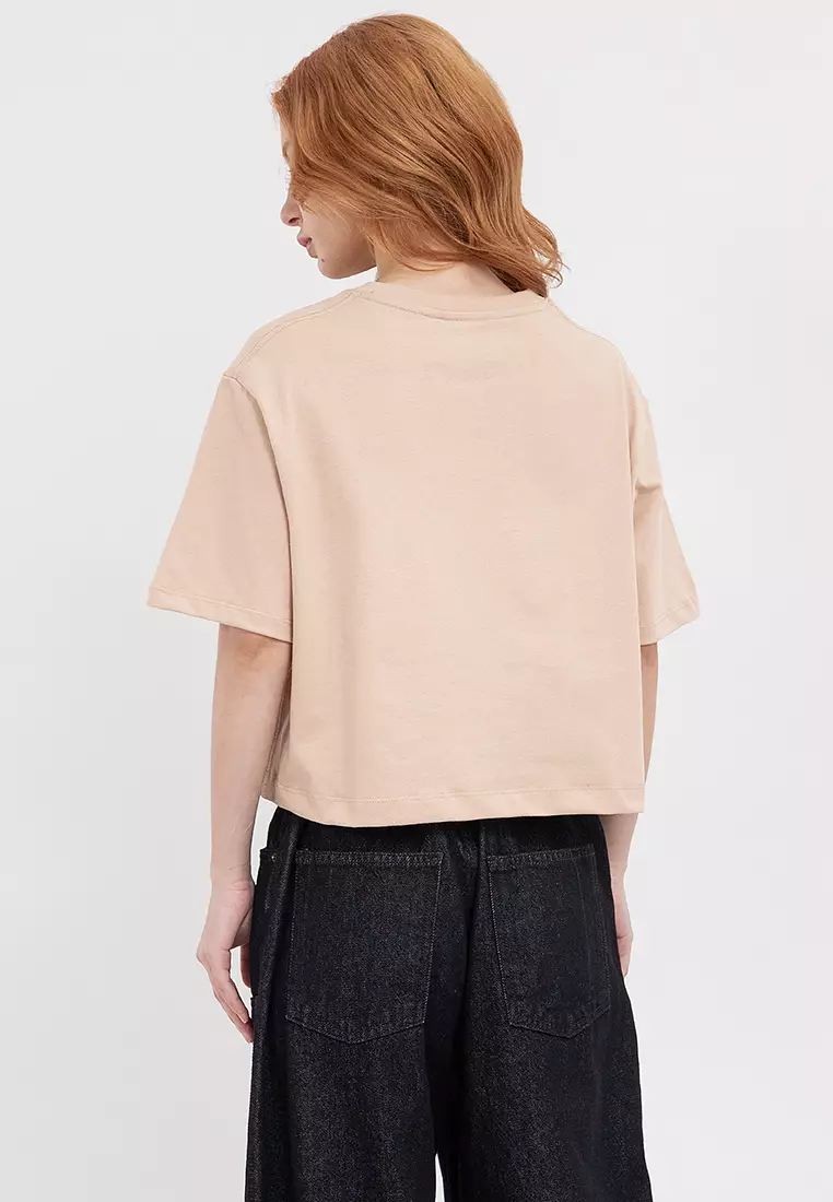 Ladies Organic Emboss Boxy Tee