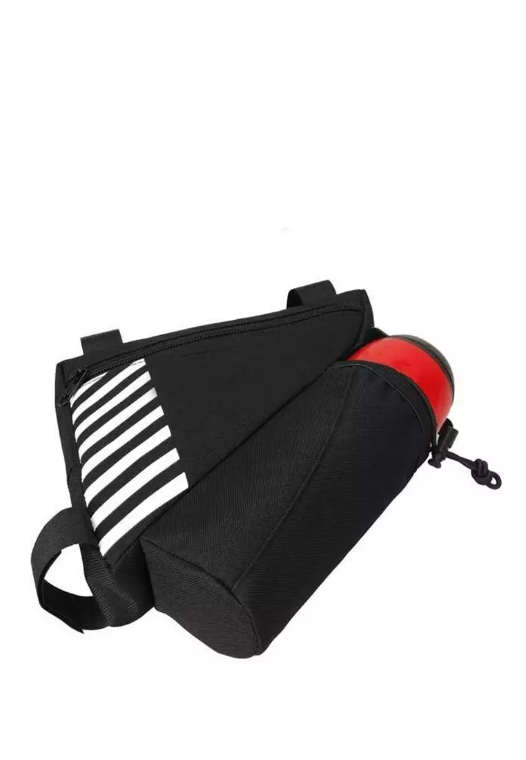 Qian Tas Sepeda Waterproof Dengan Holder Botol Minum Material Polyester ORIGINAL - Black