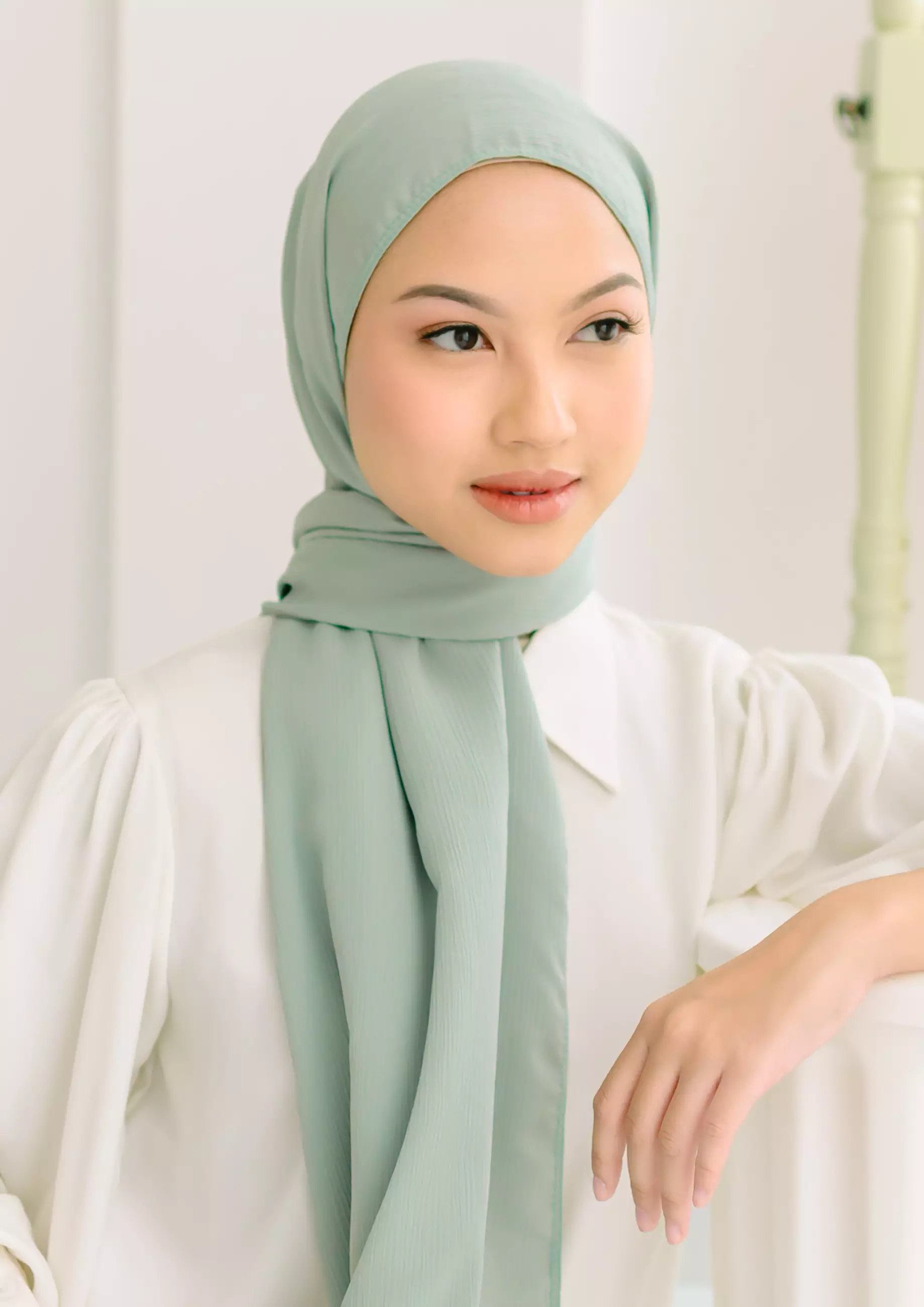 Sheera Shawl Green Pastel
