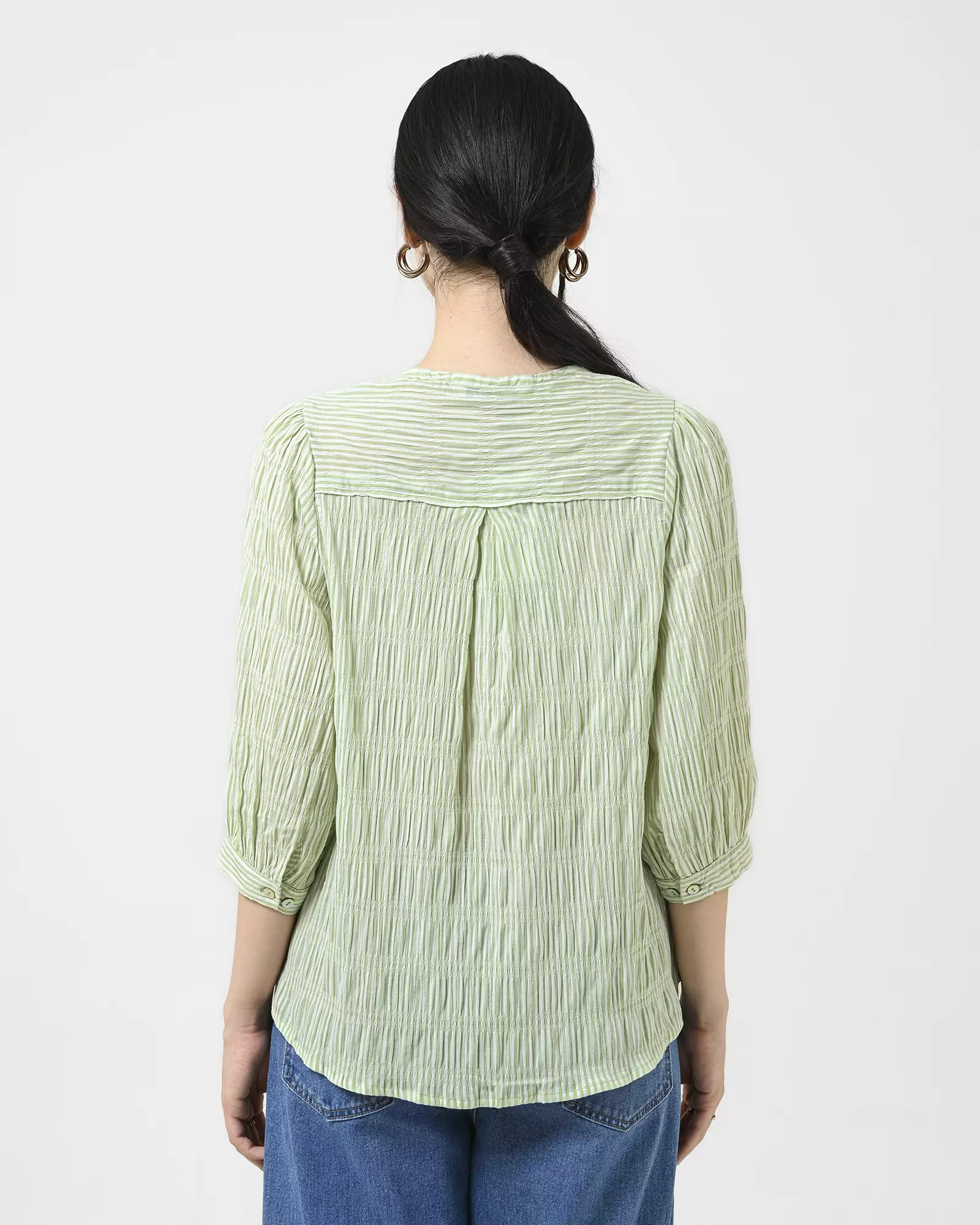 Geulis.id DILINA BLOUSE - Sagegreen