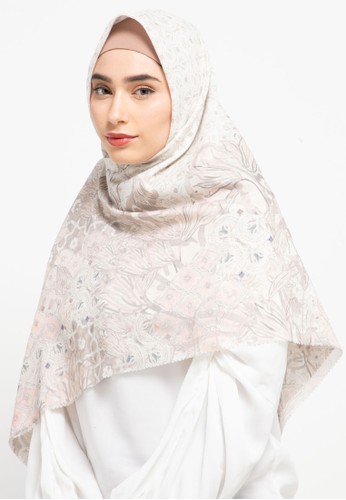 Jual Buttonscarves Maharani Series Voal Square Xl Safed Original Zalora Indonesia