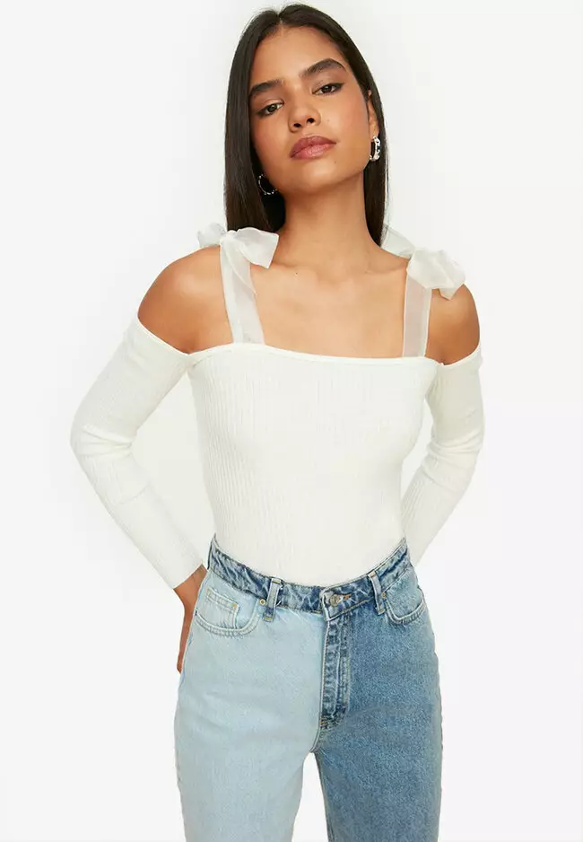 Buy Trendyol Cold Shoulder Jumper 2024 Online ZALORA Philippines