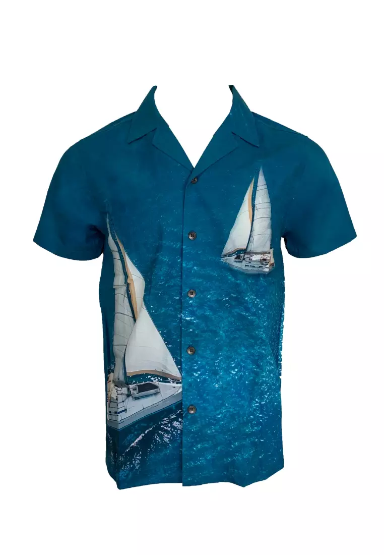 Button Down Shirt Resortwear for Men