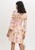 MAJE white and pink and orange Flower Power Print Satin Dress 753DDAA67C1312GS_2