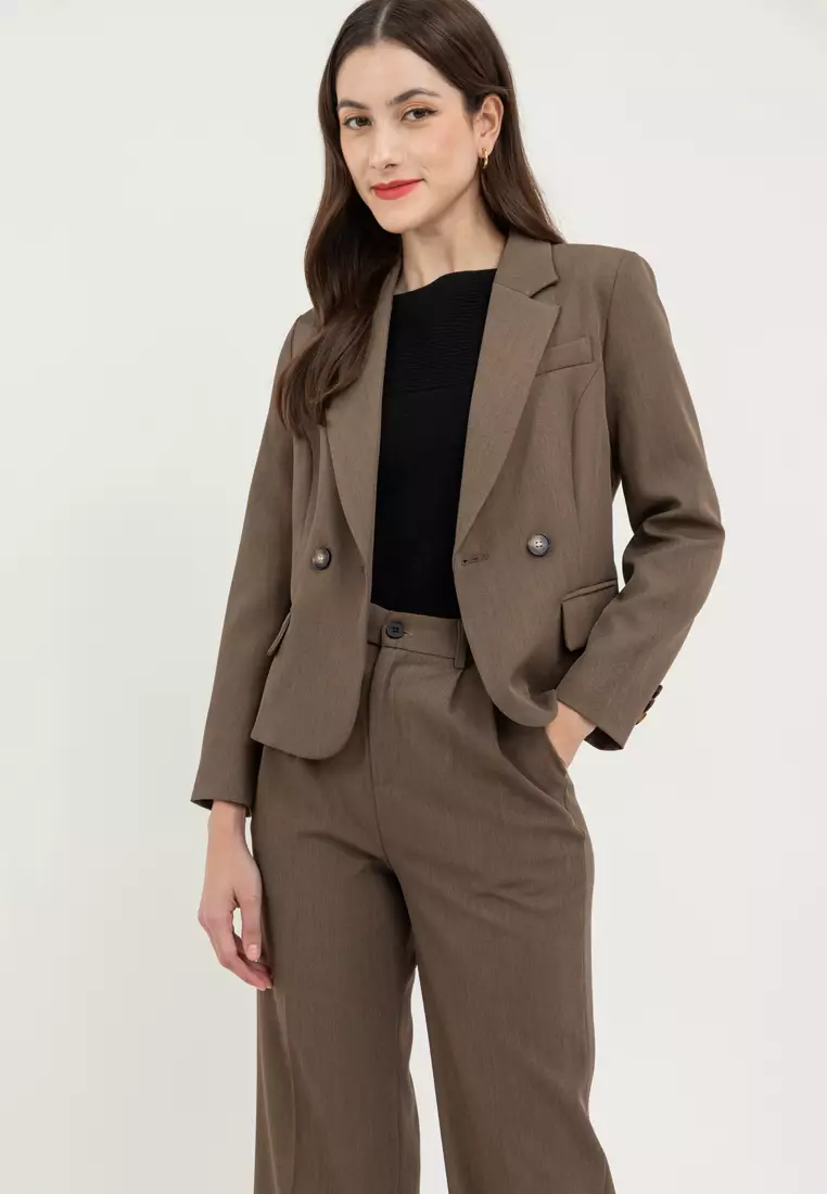 Comfort Fit Stretch Blazer with Pants