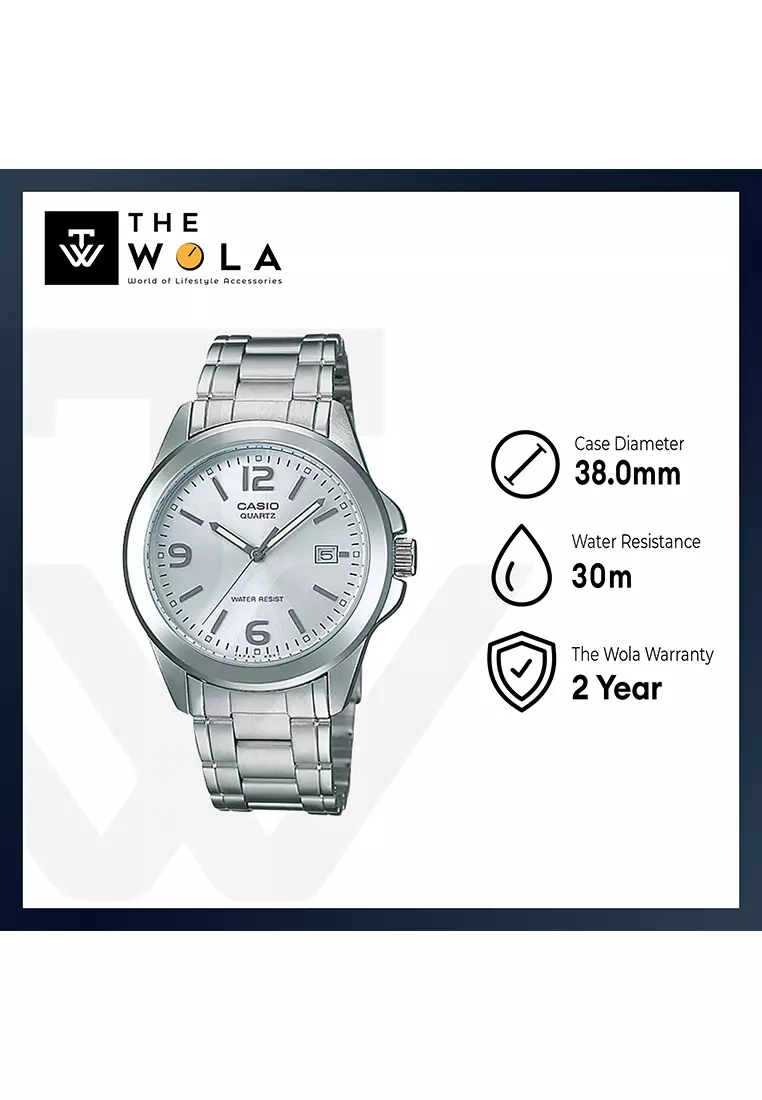 Casio stainless steel band cheap