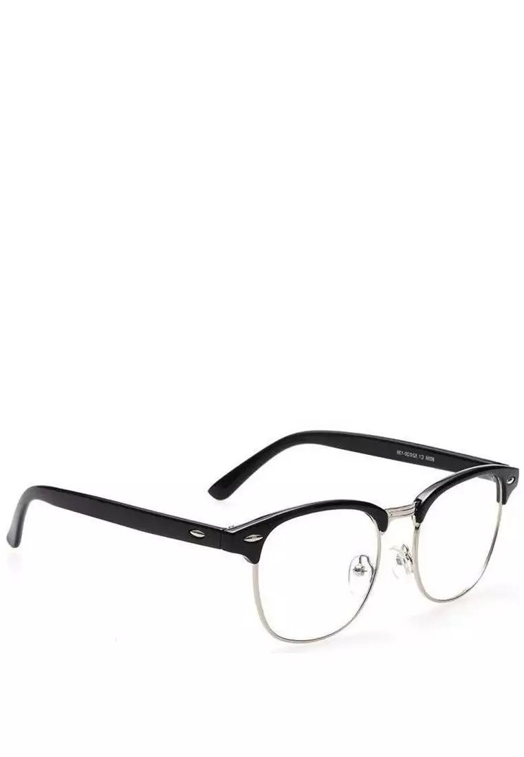 Mackenzie Eyeglasses Kacamata Vintage Pria & Wanita Desain Klasik Frame Material Alloy ORIGINAL - Silver
