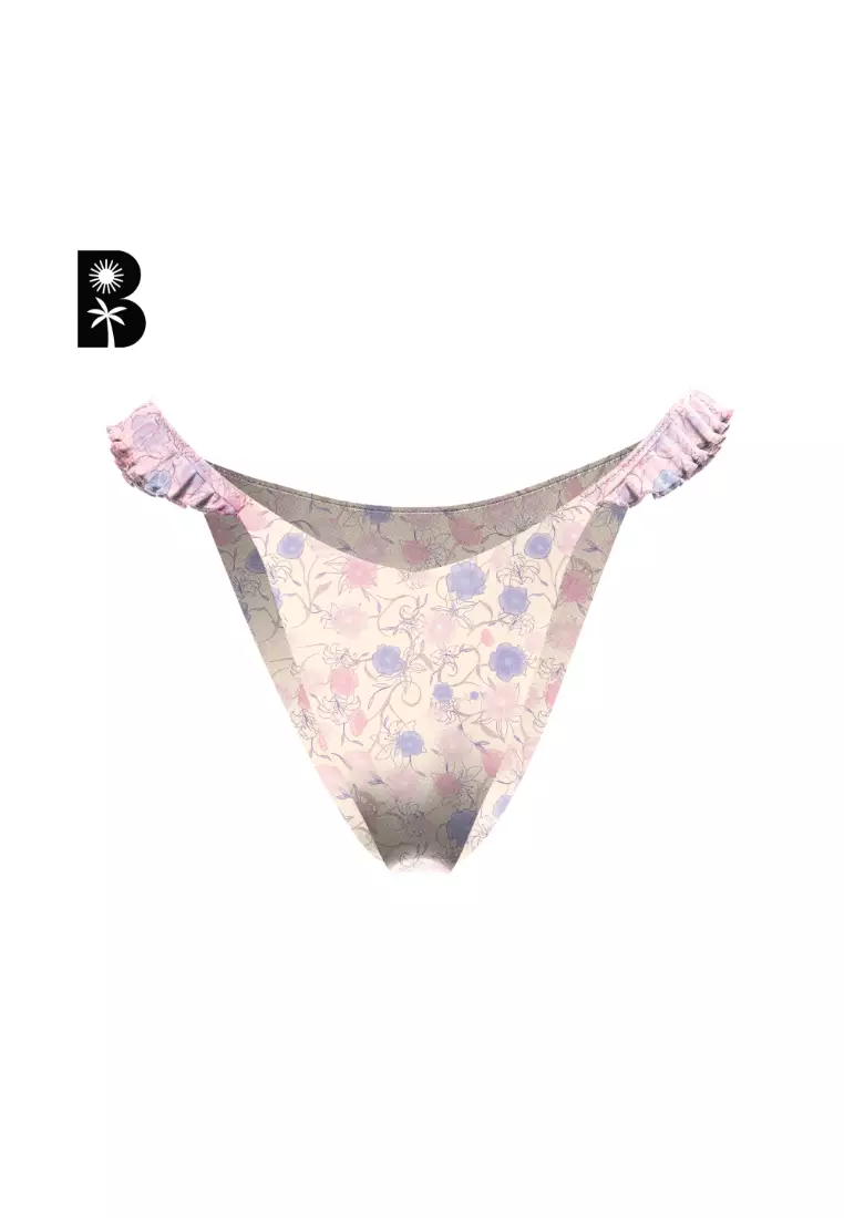 Buy Blackbough Swim Tessa Ruffled Cheeky Bikini Bottoms / Mille Fleur ...