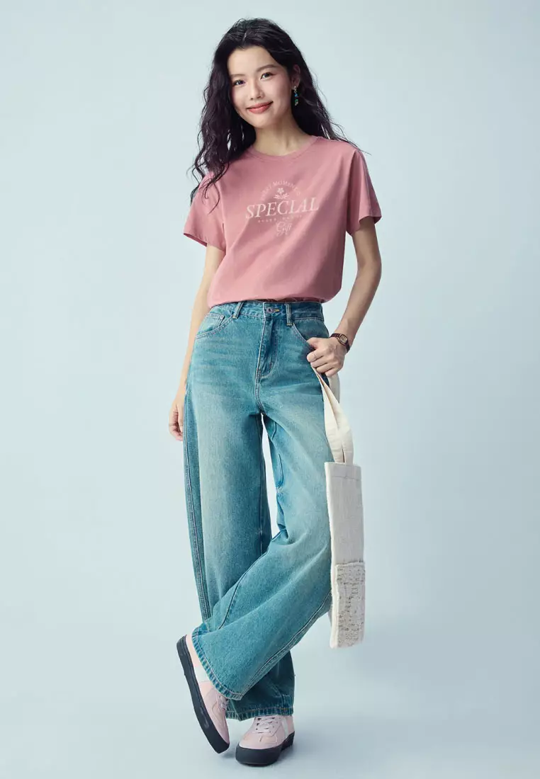 Women's Cotton Short Sleeve Print Tee 13396307