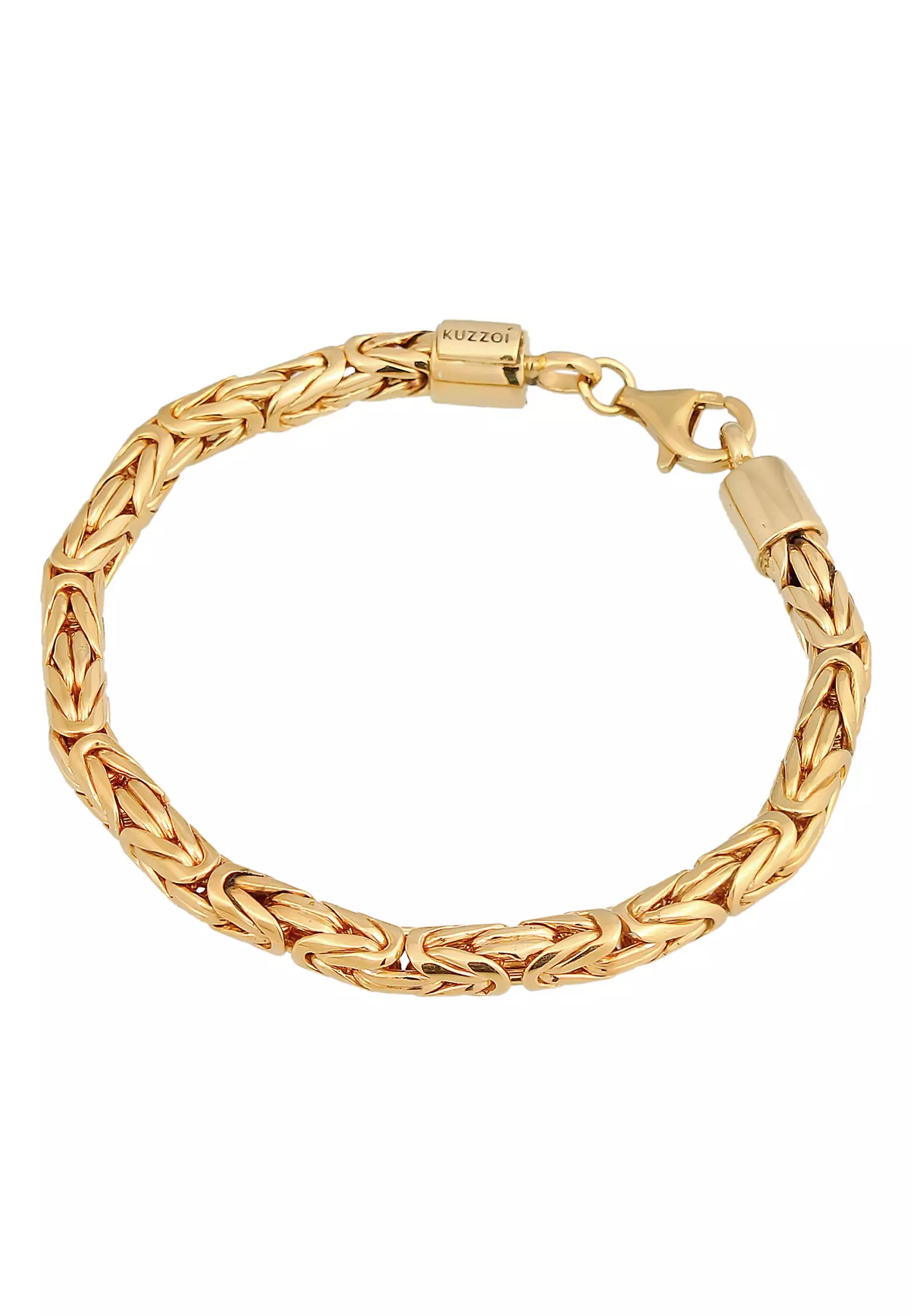 Bracelet Men Round Links Trend Gold Plated