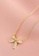 ZITIQUE gold Women's Sweet Diamond Embedded Bowknot Necklace - Gold 3B794AC5F45A10GS_2