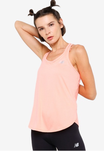 New Balance pink Accelerate Tank 78AECAAE92D48AGS_1