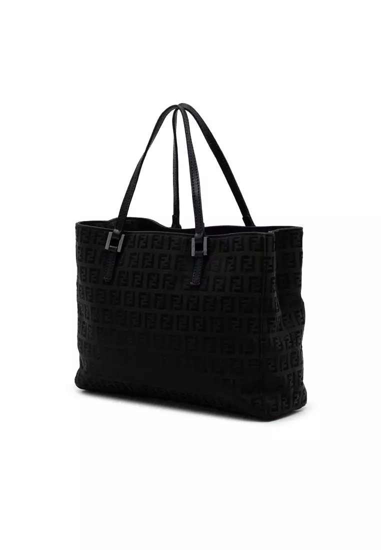 Pre-Loved Fendi Zucchino Canvas Tote