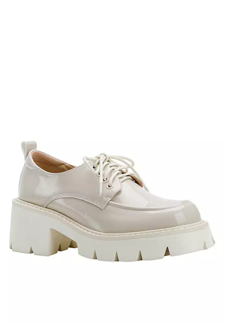 Discount on Twenty Eight Shoes  shoes - SKU: Platform Faux Leather Derby Shoes Te113-6