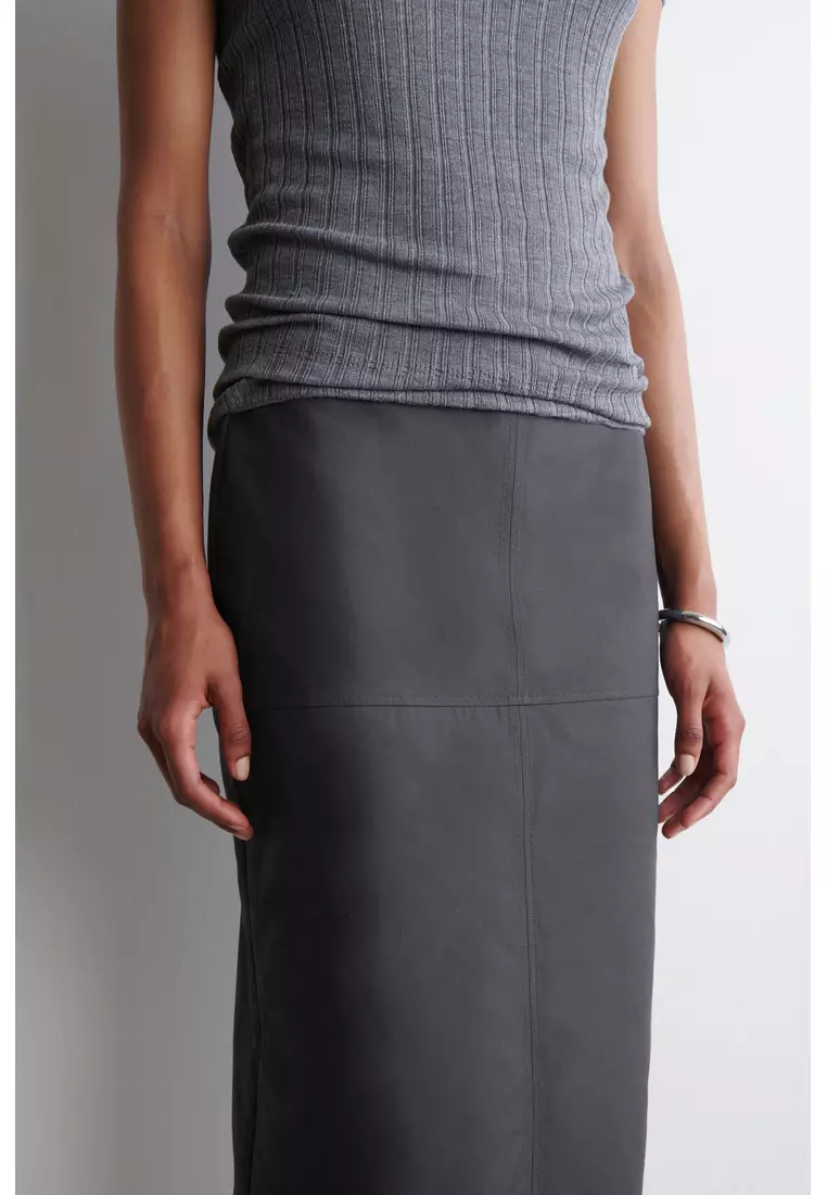 COTTON PENCIL SKIRT