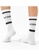 MOROTAI white Varsity Striped Socks  D995EAA23F5B0CGS_6