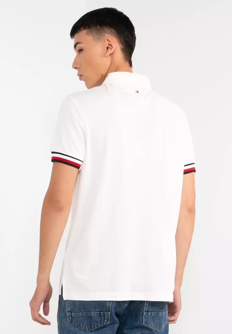 Buy Tommy Hilfiger New York Flag Slim Polo Shirt 2024 Online | ZALORA