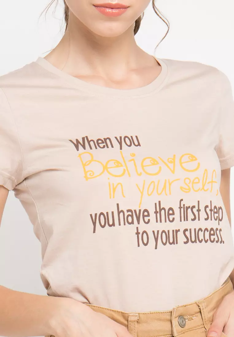 Print When You Believe short sleeve Tshirt