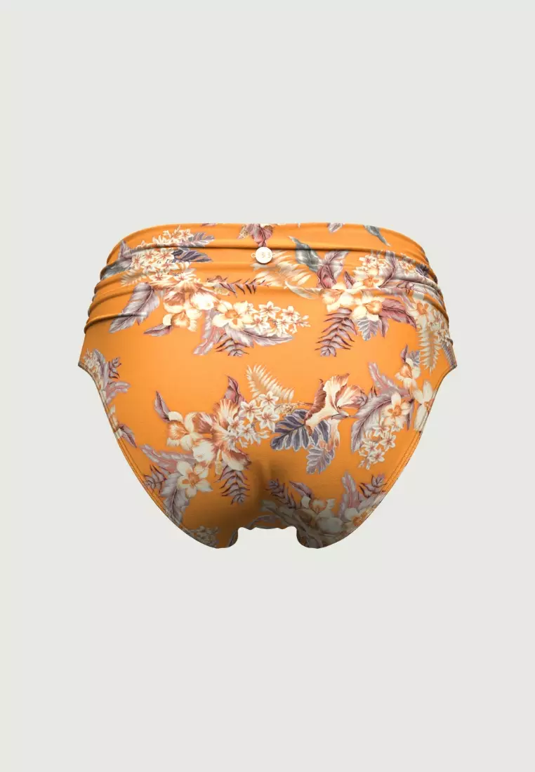 Desert Tropics Yellow Ruched Full Classic Pant