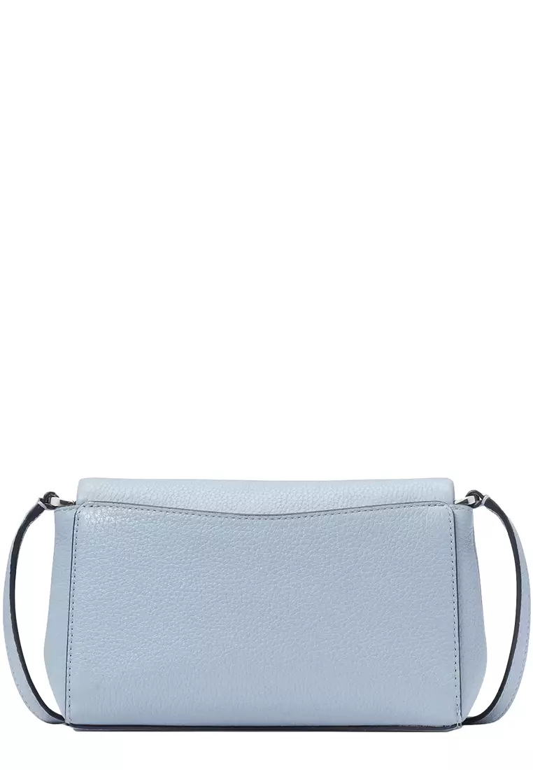 Leila Mini Zip Crossbody Bag in Muted Blue KE487