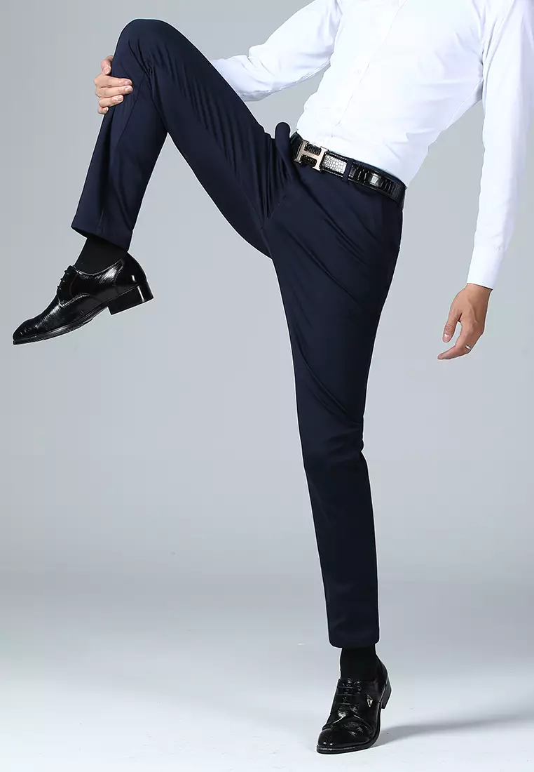 Elastic Slim Fit Pants WL19-030H
