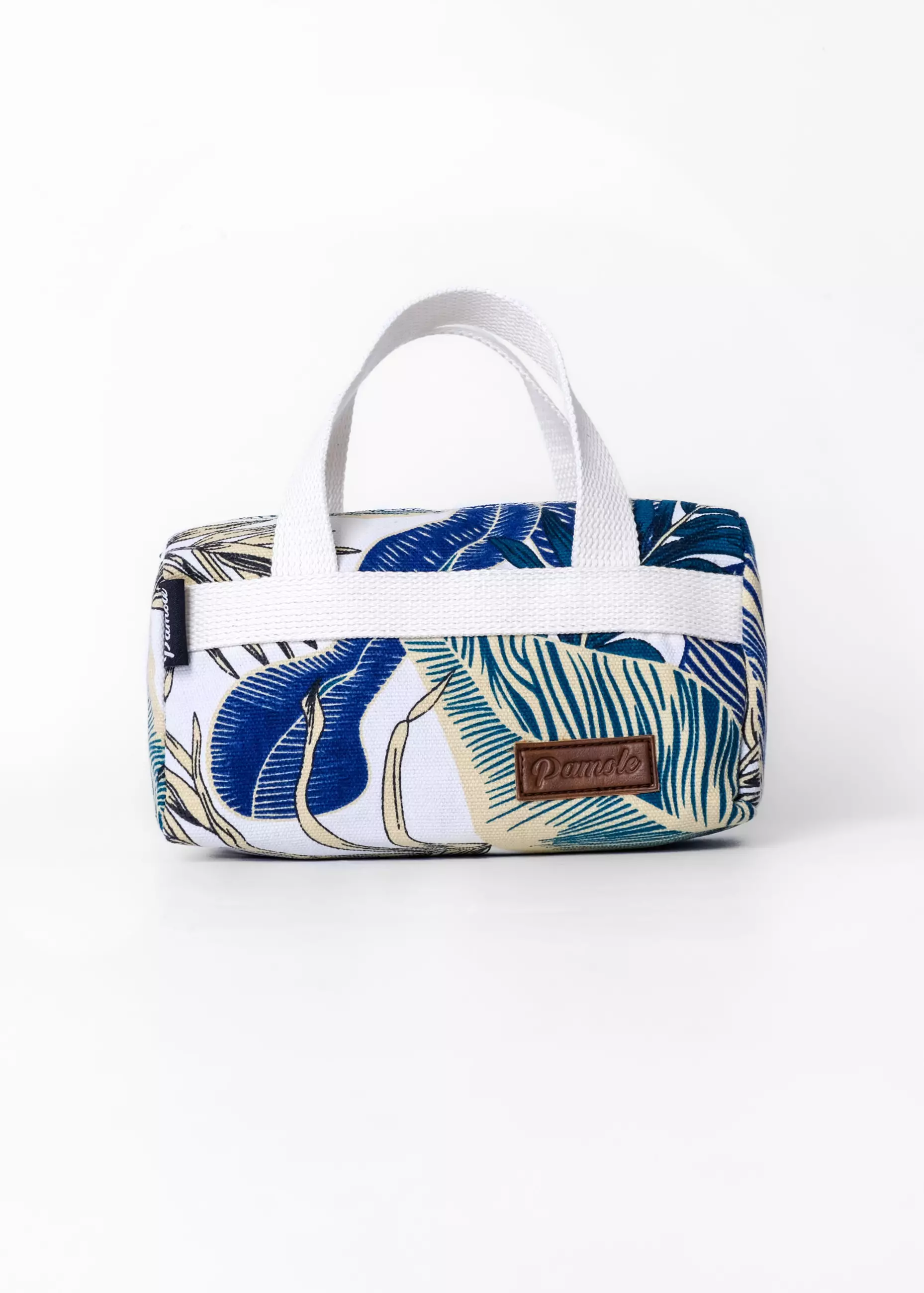 Pamole Pouch Kosmetik Bahan Kanvas Penutup Resleting - PMU Brokenwhite