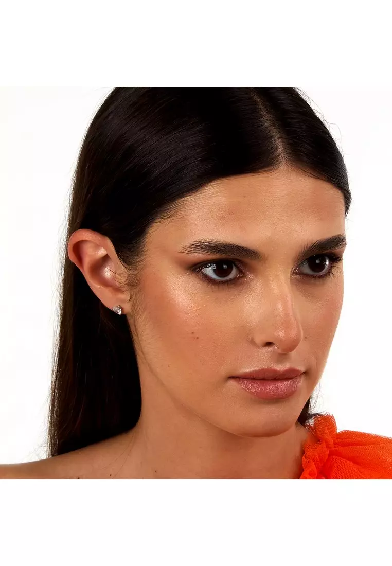 LA PETITE STORY Silver Heart WOMAN EARRINGS LPS01AWV27