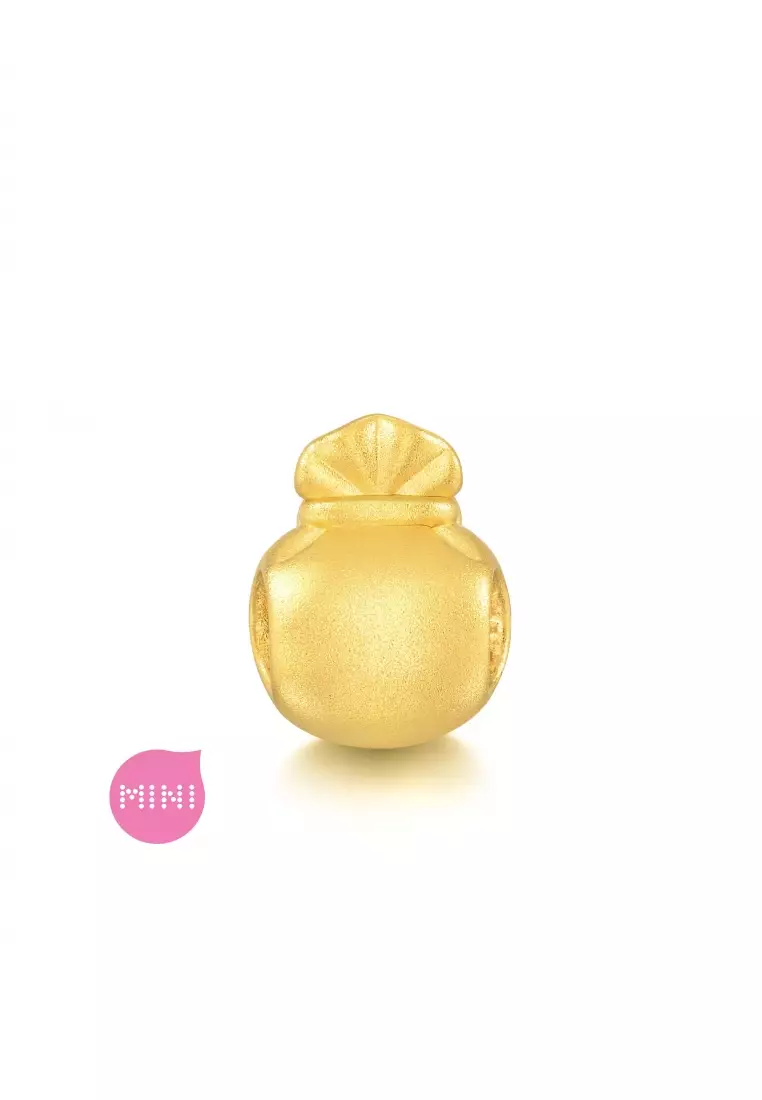 999 24K Solid Gold Blessings & Culture Lucky Charm 93823C (Bracelet not included)