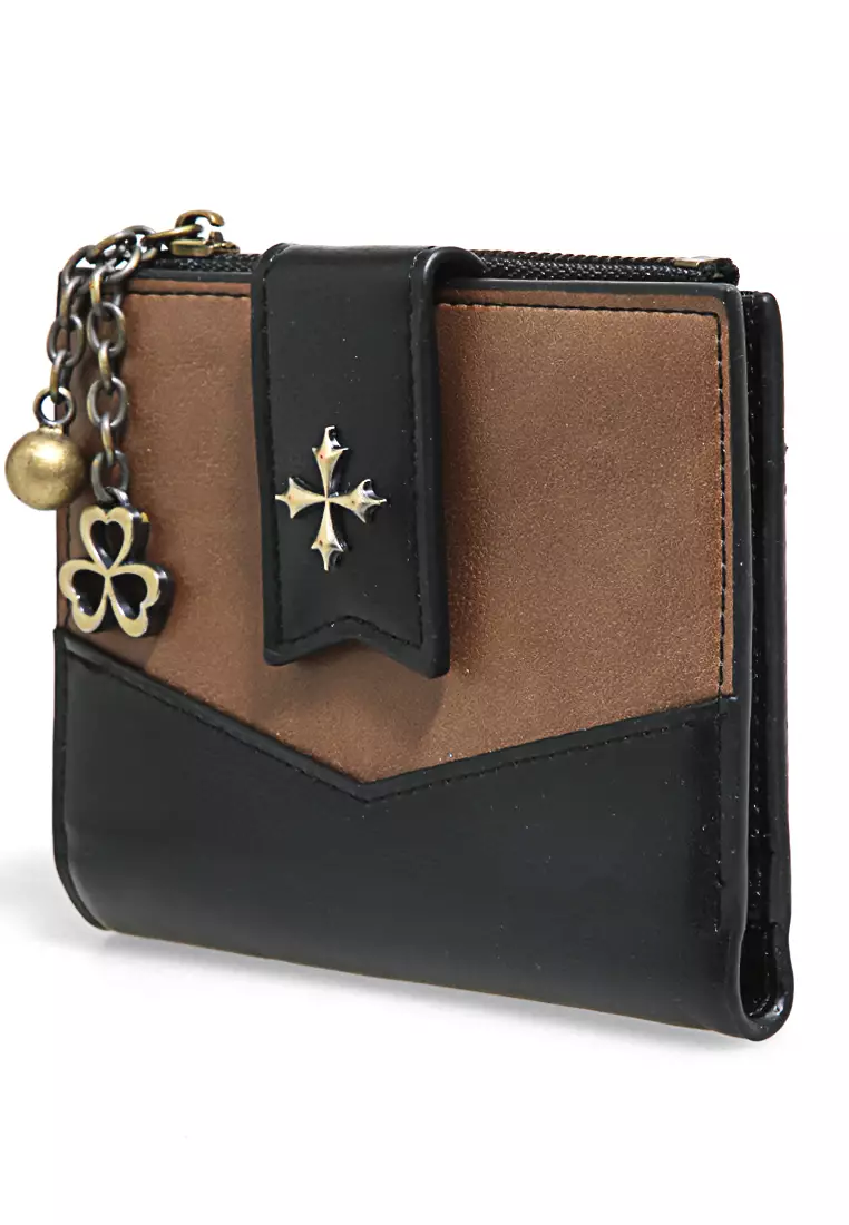 Dompet Lipat Wanita Model Pendek Short Wallet Mini Design Material Leather ORIGINAL