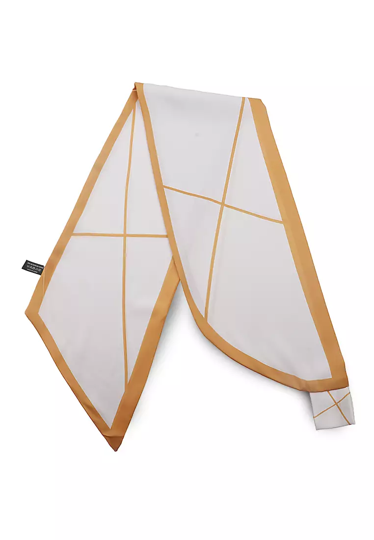 Scraf Tas Dual Tone Color Design Casual Aksesoris Bag Wanita Premium Quality - Yellow