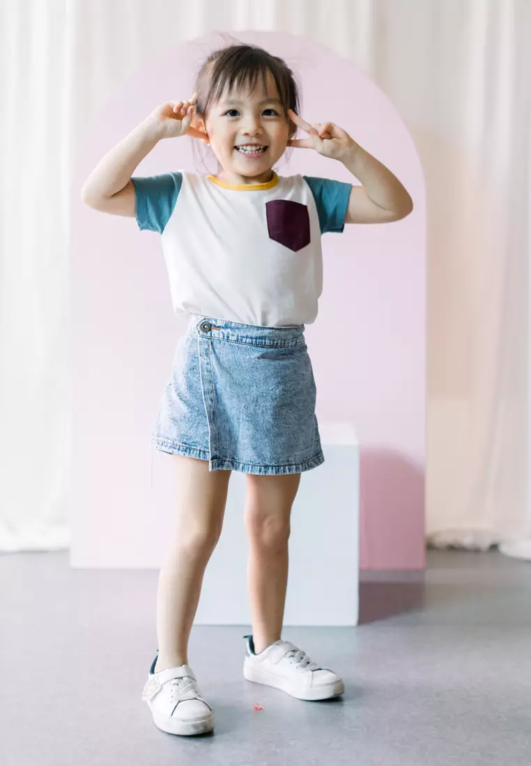 TWO MIX - Kaos Anak Katun Lengan Pendek - Short Sleeve Shirt with Pocket 4263