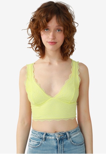 PIMKIE green Lace Bralette Top C5597AA8F4E84EGS_1