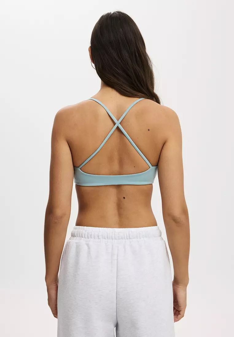 Ultra Soft Minimal Strappy Crop Sports Bra