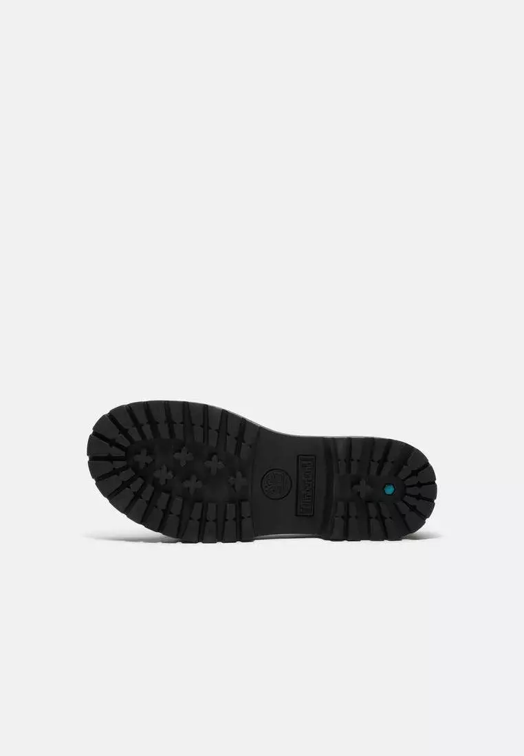 Women’s Stone Street Platform Backstrap Sandal (Black full grain)