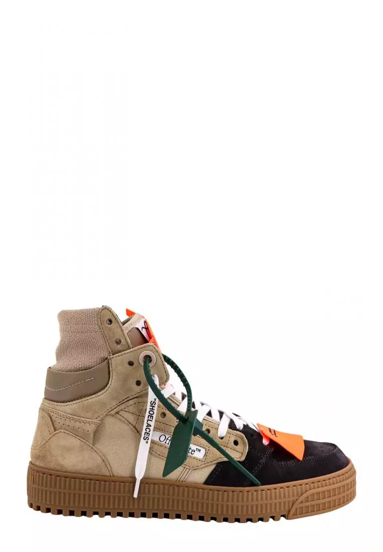 Buy Offwhite OFFWHITE HighTop sneakers with ZipTie tag Beige