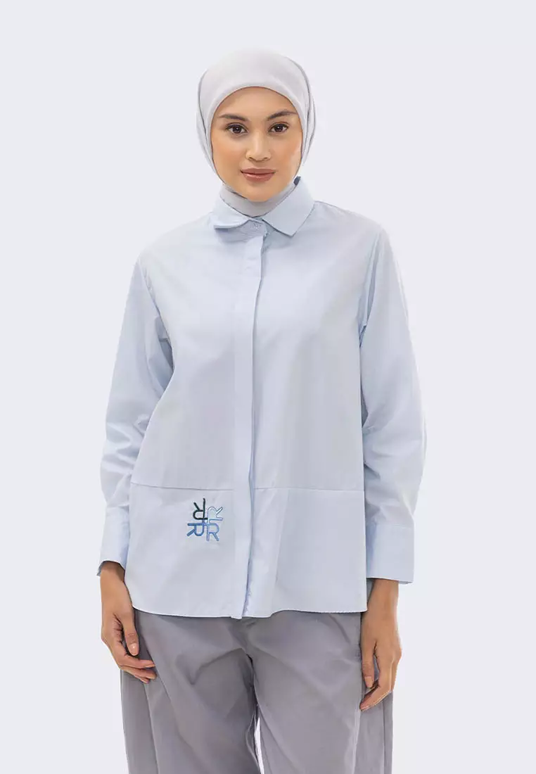 Ria Miranda Baby Blue Honey Shirt