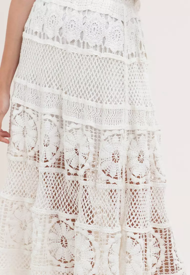 Cora Crochet Long Skirt