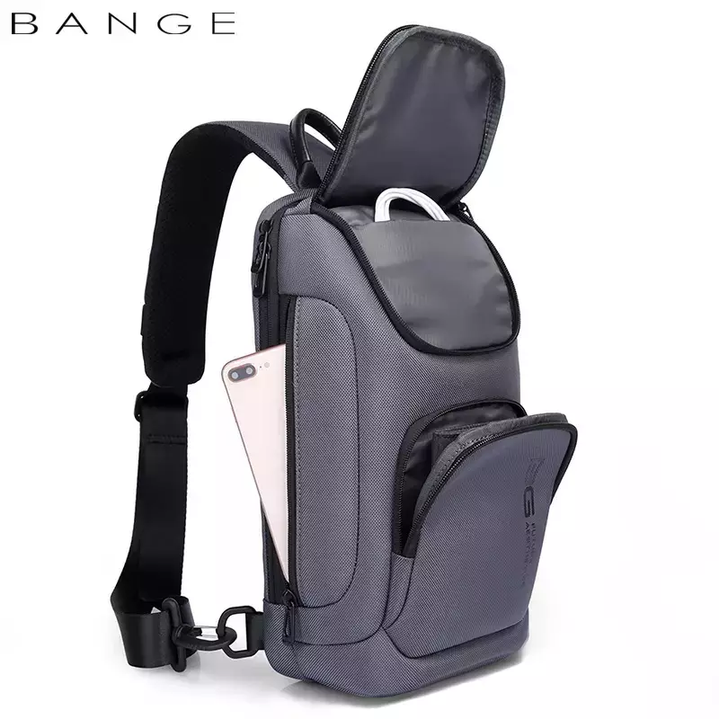 Bange BG7565 Tas Selempang Sling Bag Pria - GREY