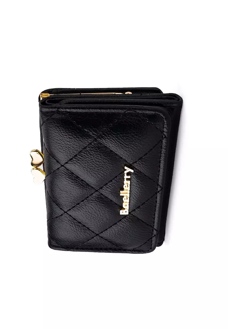 Dompet Wanita Lipat Pendek Bahan Kulit PU Leather