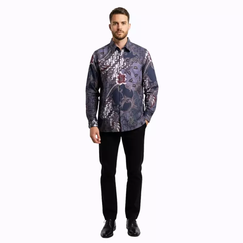 Kemeja Batik Pria - Bhatara Batik Fhirdan - Atasan Kemeja Batik Lengan Panjang