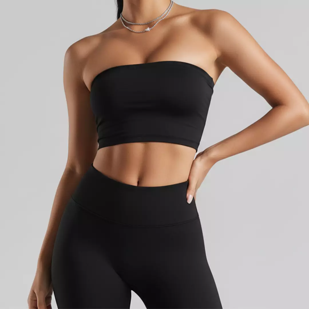 LTD57 kemben tube top pendek hitam thirdday