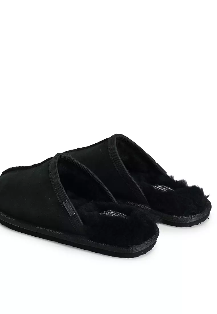 Suede Mule Slippers