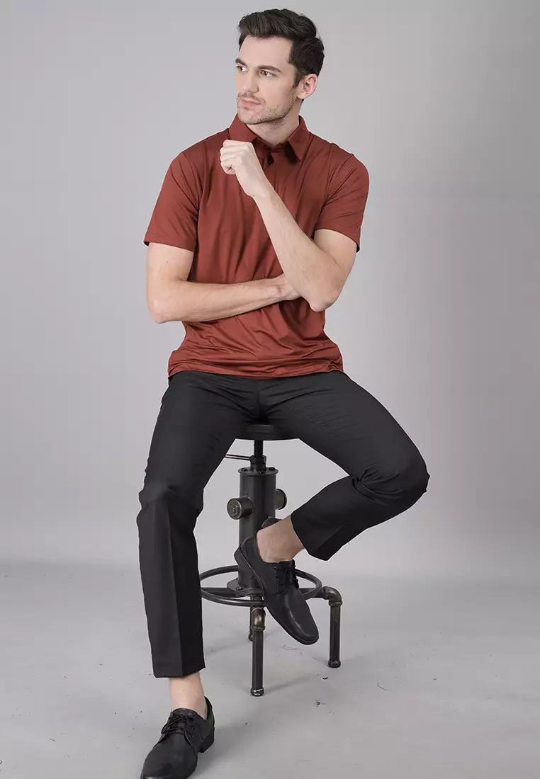 Johnwin - The Alpha Drifit - Kaos Polo Pria - Motif Polos - Lengan pendek - Mikrofiber & Polyester - Mudah Menyerap Keringat - FWS