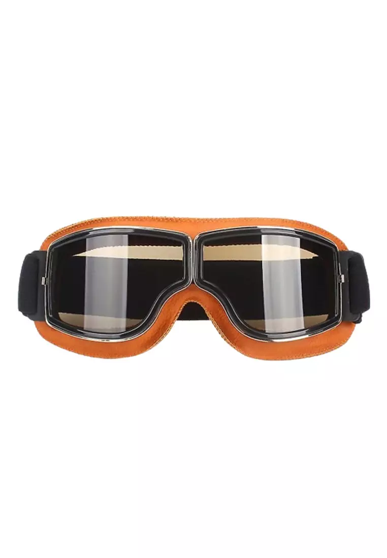 Kacamata Goggles Classic Harley UV Protection 812 ORIGINAL - Brown