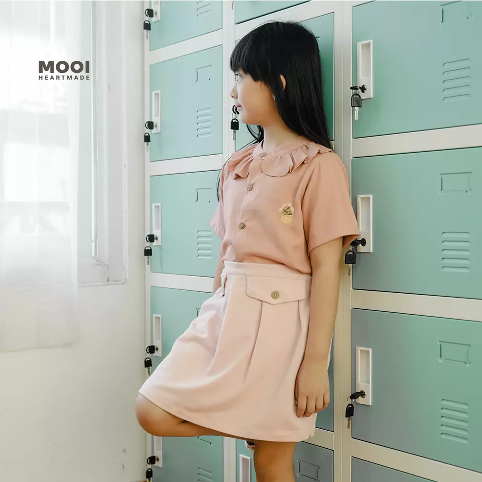 Mooi Rok Celana Skort Anak Perempuan Kyra Skort Pants - Khaki